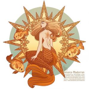 Jessica madorran character design mermay 22 2018 sun mermaid artstation