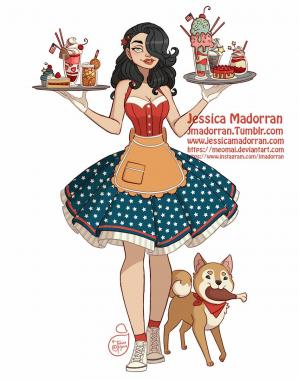 Jessica madorran character design redesign 4th of july wonder woman 2019 artstation01